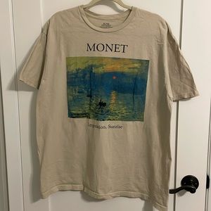 Monet Impression Sunrise T-Shirt | Tan color shirt